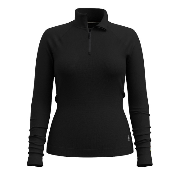 Smartwool Thermal Merino 250 Base Layer 1/4 Zip Top - Black - 1X - Picture 1 of 9